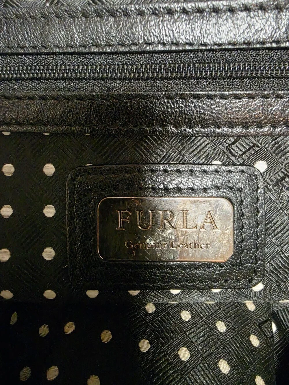 Vintage Furla Carmen Drawstring Shoulder Tote Bag